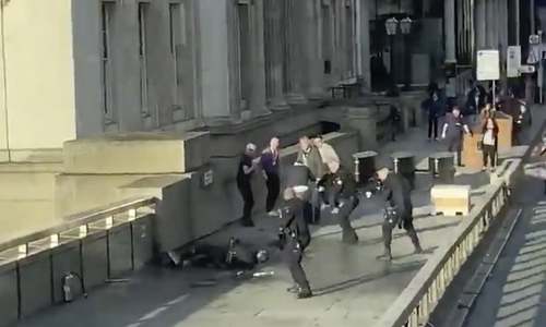 London Bridge attack now political football as UK's Johnson, Corbyn spar