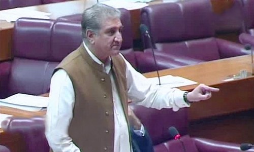 Foreign Minister Qureshi urges opposition not to 'minimise' efforts on Kashmir issue