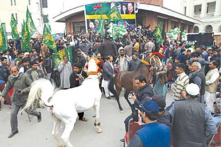 PML-N train celebration arrives before time