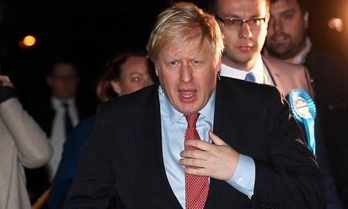UK's Johnson says election results 'powerful new mandate' for Brexit