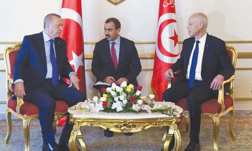 Erdogan discusses Libya ceasefire during surprise visit to Tunisia