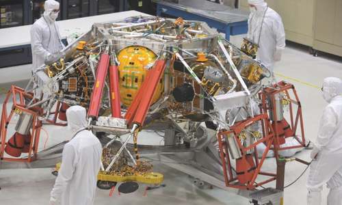 Nasa&rsquo;s trip to Mars begins in California &lsquo;clean room&rsquo;