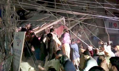 3 killed, several feared trapped as multi-storey building collapses in Sukkur