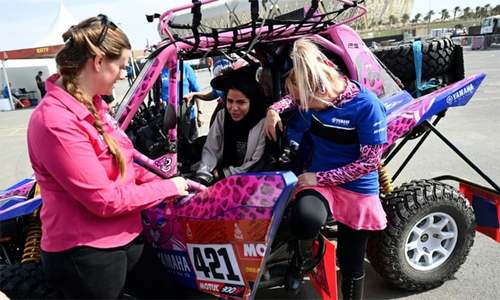 'It's a good thing we are here': Dakar's women drivers aim to help Saudi sisters