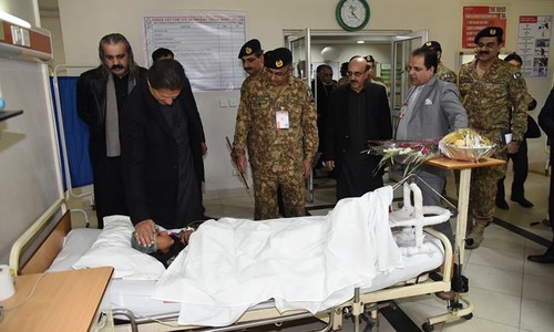 PM Imran visits injured in AJK as death toll from extreme cold weather rises