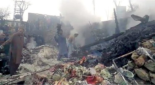 Two shops gutted in Upper Dir