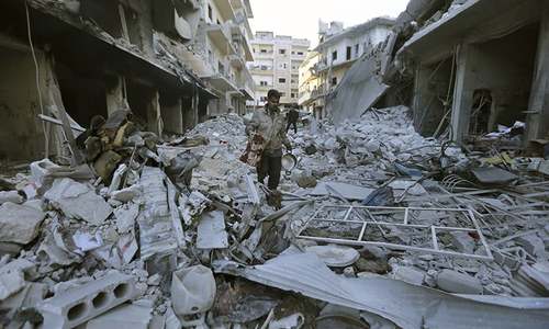 Warplanes kill 10, strike hospital in Syria&rsquo;s rebel-held enclave