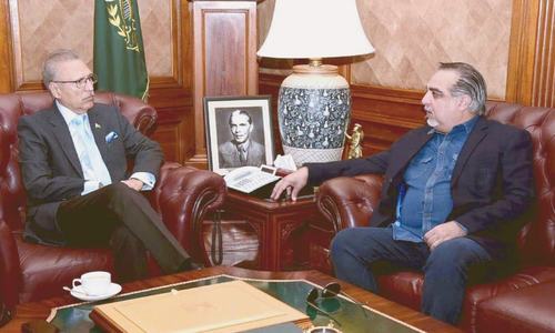 Alvi-Ismail meeting sends conciliatory vibes to Sindh govt