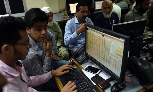 Index sheds 581 points on economic uncertainty