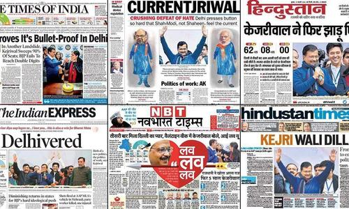 'AAP proves it’s bullet-proof': What newspapers said about Kejriwal’s massive win in Delhi elections