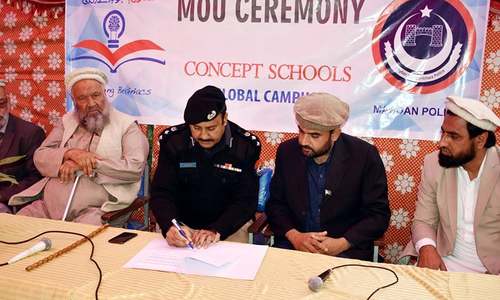KP police, Concept Schools System sign accord to provide free education to martyred policemen's children