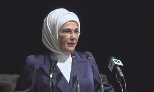 'No society can progress without empowering its women,' says Turkish First Lady Emine Erdogan