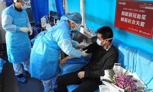 Chinese doctors ‘using plasma therapy’ on coronavirus patients