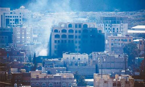 Saudi-led coalition claims hitting missile depots in Yemen's Sanaa