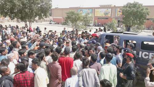 Tension grips Hyderabad locality after road accident Tension grips Hyderabad locality after road accident