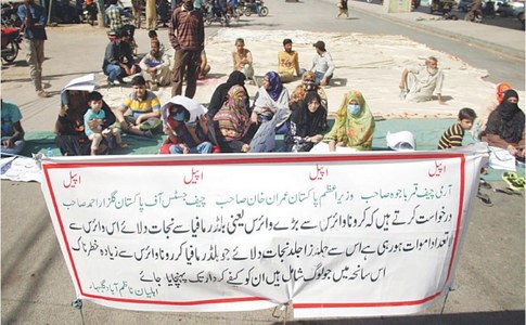 Three SBCA officials held over building collapse amid protest by affected people