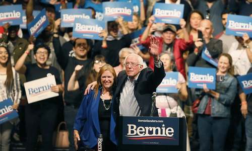 Sanders says he is still in White House fight despite Biden surge