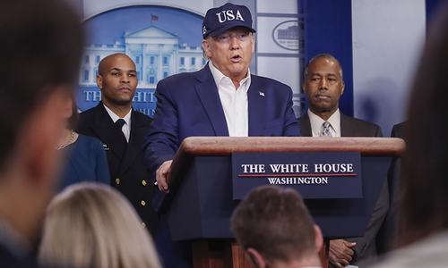 Trump says he has taken coronavirus test, no result yet