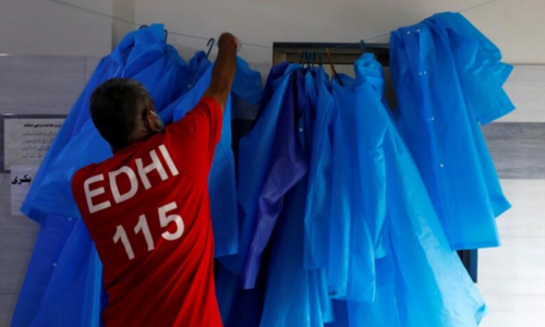 Raincoats and rubber boots for Edhi Foundation workers in coronavirus fight