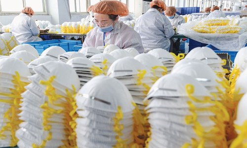 Booming mask production in China meets global demand