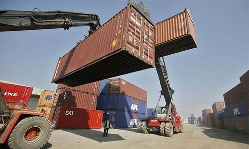 Containers pile up at port as export orders cancelled Containers pile up at port as export orders cancelled