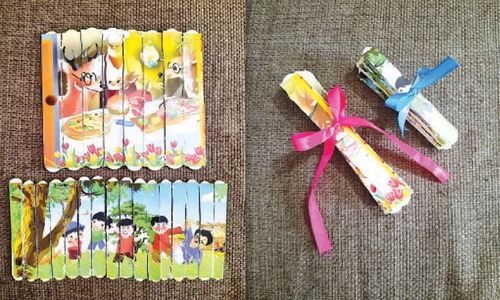 Wonder Craft: Popsicle stick picture puzzle