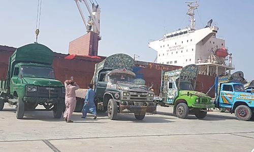 In a first, ship with fertiliser for Afghanistan berths at Gwadar Port