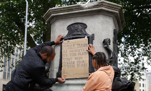UK denounces toppling of slave trader&rsquo;s statue