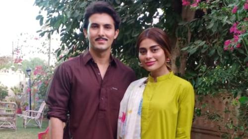 Shahroz Sabzwari and Sadaf will appear together in Eid telefilm, Na Ghar Ke Na Ghat Ke