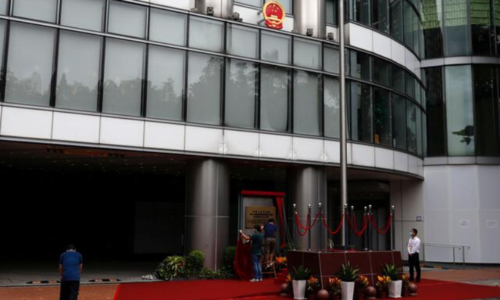 China opens new Hong Kong security agency headquarters