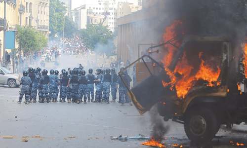 Shots, tear gas fired as protests against Beirut blast grow