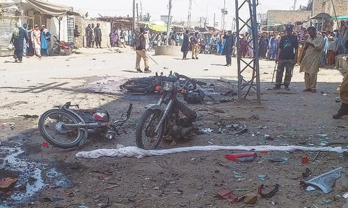 Five killed in Chaman motorbike bomb blast