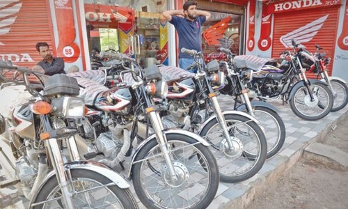 Motorbike production slumps