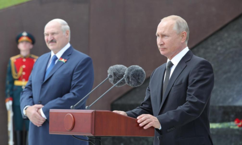 Belarus leader claims Putin has assured of &lsquo;military help&rsquo;