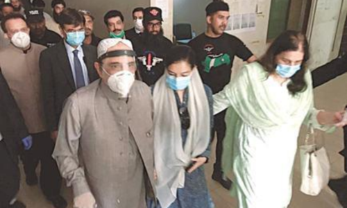 Zardari appears before NAB court amid tight security