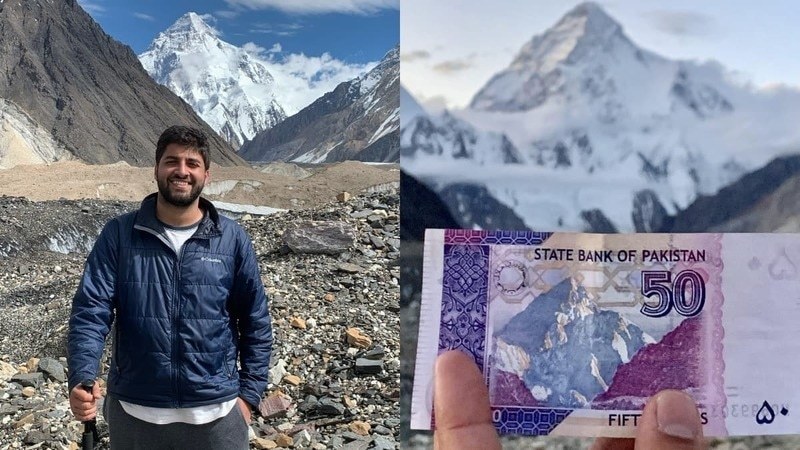 This guy travelled to all the landmarks on Pakistani currency notes