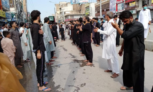 Muharram 9 processions taken out nationwide amid strict security, partial suspension of cellular services