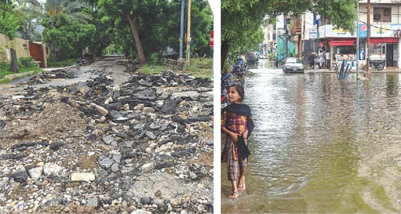 Upscale DHA residents facing untold misery due to rains Upscale DHA residents facing untold misery due to rains