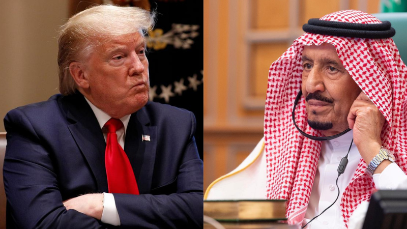 Saudi King tells Trump that kingdom is eager to achieve fair solution to Palestinian issue