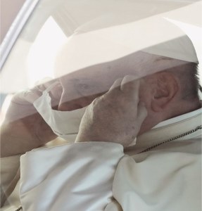 Pope sports face mask for first time in public Pope sports face mask for first time in public