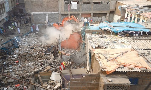Two die, 10 hurt as another building collapses in city