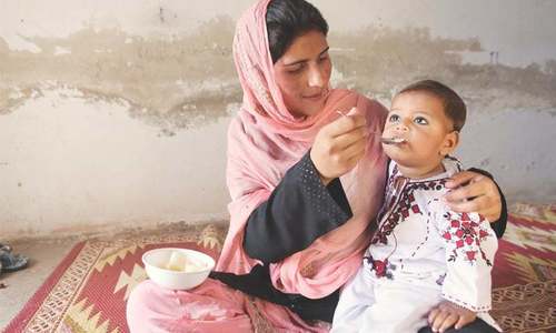 Children suffering from malnutrition given mineral-enriched food Children suffering from malnutrition given mineral-enriched food