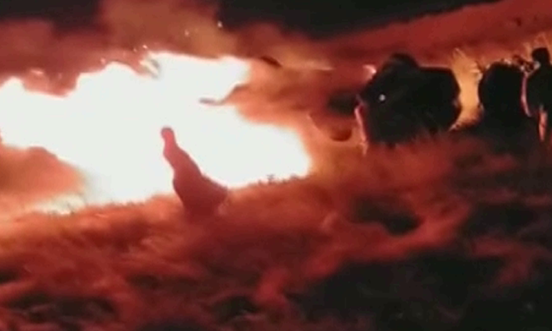 13 killed as passenger van overturns, catches fire on Karachi-Hyderabad Motorway 13 killed as passenger van overturns, catches fire on Karachi-Hyderabad Motorway