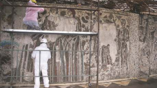 Communist-era mosaics at Bulgaria&rsquo;s controversial monument get life support