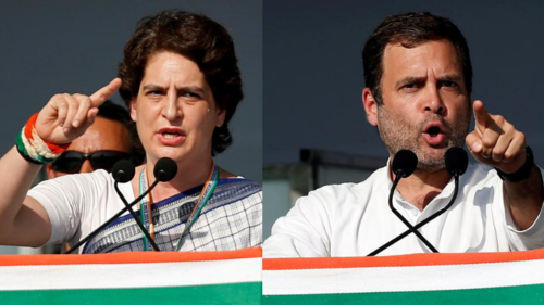 Police briefly detain Rahul, Priyanka