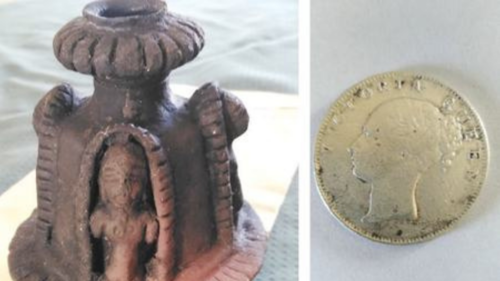 Buddha statues, coins found in DI Khan school