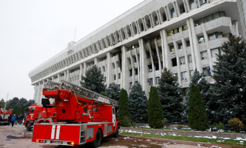 Opposition in Kyrgyzstan claims power after storming government buildings