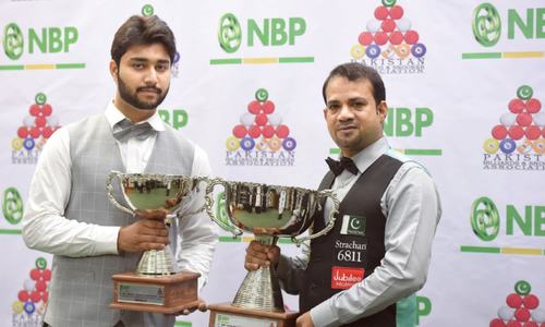 Experienced Sajjad thumps Haris to lift NBP ranking snooker title
