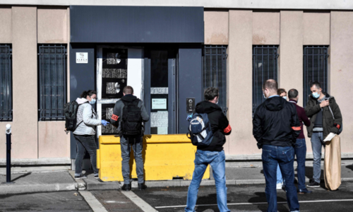 Police station outside Paris targeted in fireworks attack