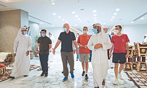 FIFA president Infantino praises Qatar&rsquo;s World Cup preparations